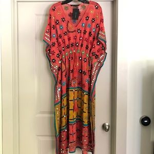 NWT ZARA Handmade Jeweled Embellished Maxi Dress